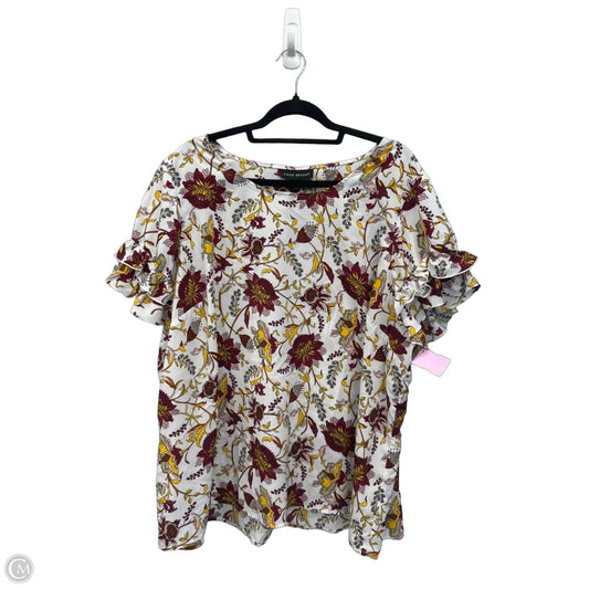 Top Short Sleeve By Lane Bryant In Floral Print, Size: 3x