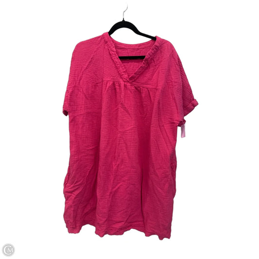 Dress Casual Short By Clothes Mentor In Pink, Size: Xl