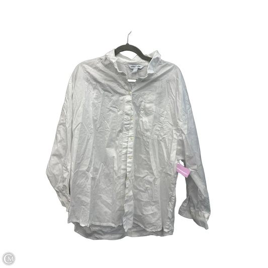 Top Long Sleeve By Old Navy In White, Size: L