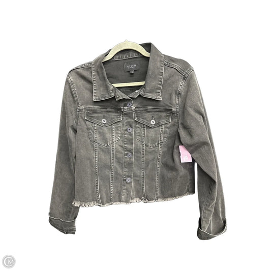 Jacket Denim By Risen In Black Denim, Size: L