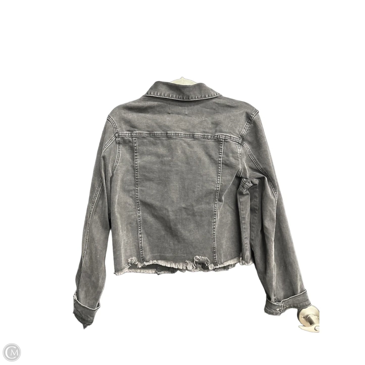 Jacket Denim By Risen In Black Denim, Size: L