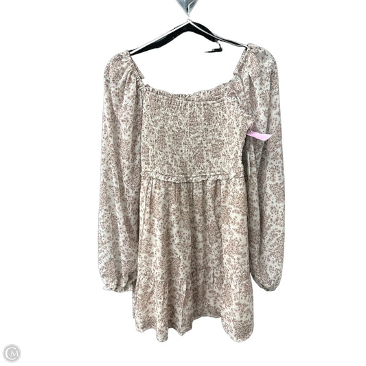 Dress Casual Short By Altard State In Brown & Cream, Size: Xs