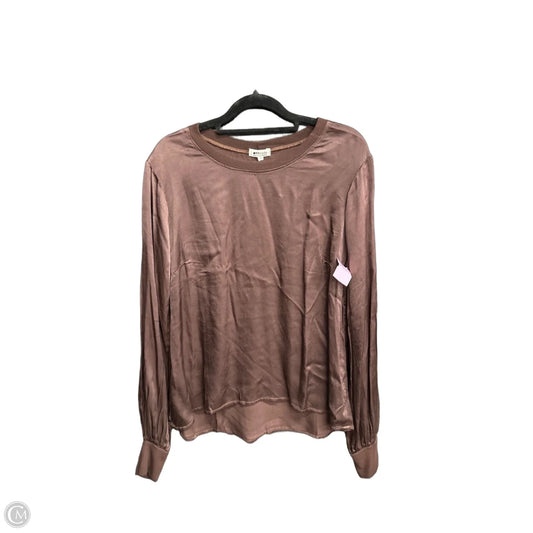 Top Long Sleeve By Clothes Mentor In Brown, Size: S