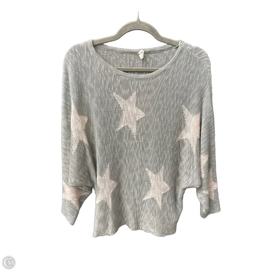 Sweater By Wishlist In Grey & Pink, Size: S