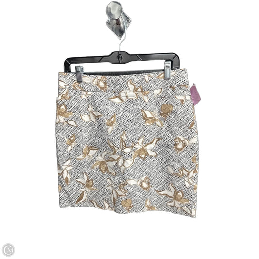 Skirt Mini & Short By Chicos In Floral Print, Size: 6