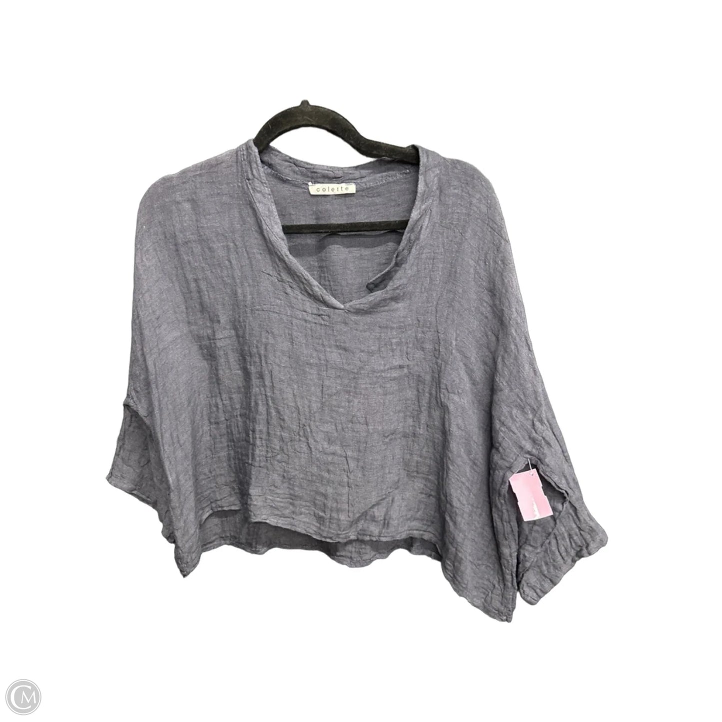 Top Short Sleeve By Clothes Mentor In Grey, Size: M