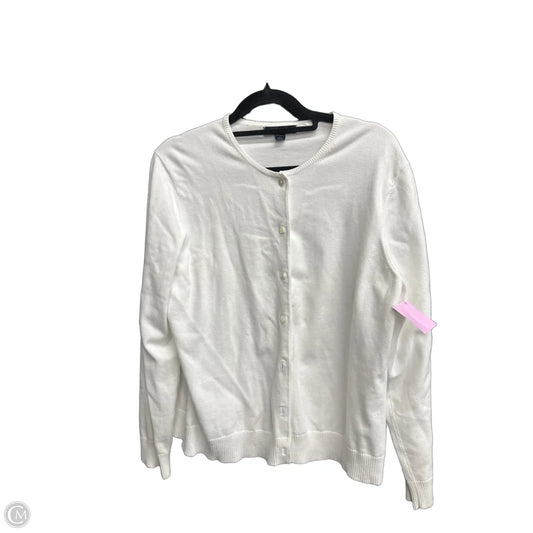 Cardigan By Lands End In White, Size: M