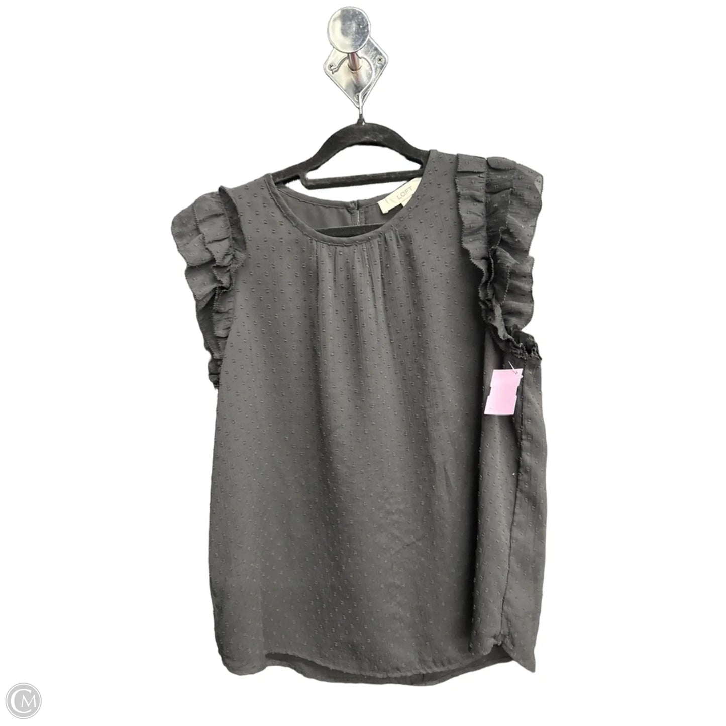 Top Sleeveless By Loft In Black, Size: M