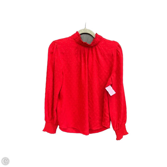 Top Long Sleeve By Loft In Red, Size: Mp