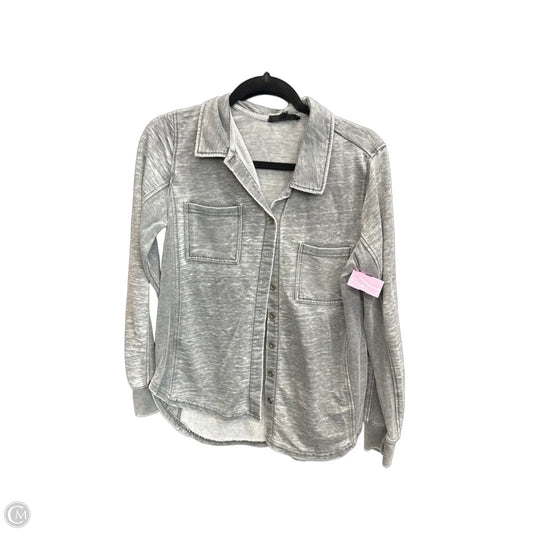 Top Long Sleeve By Jane And Delancey In Grey, Size: M