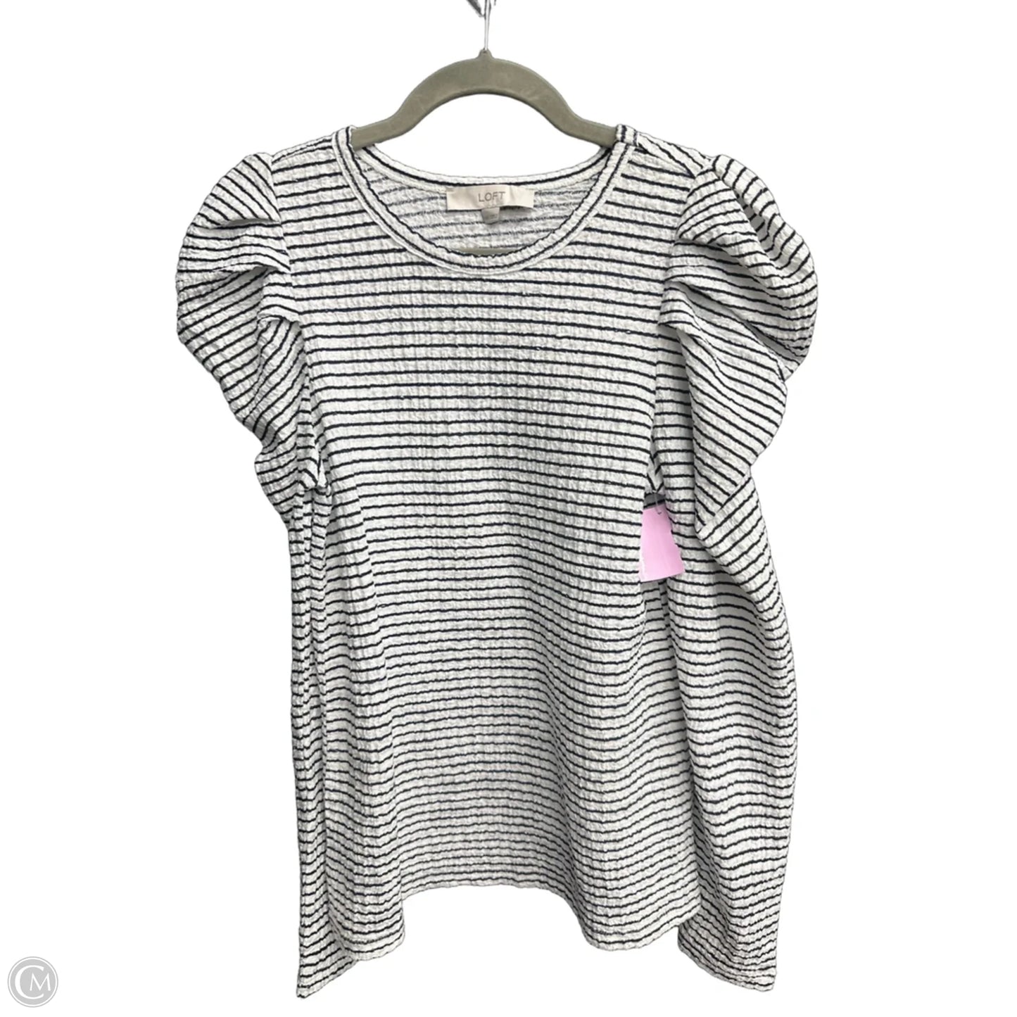 Top Long Sleeve By Loft In Striped Pattern, Size: Xs