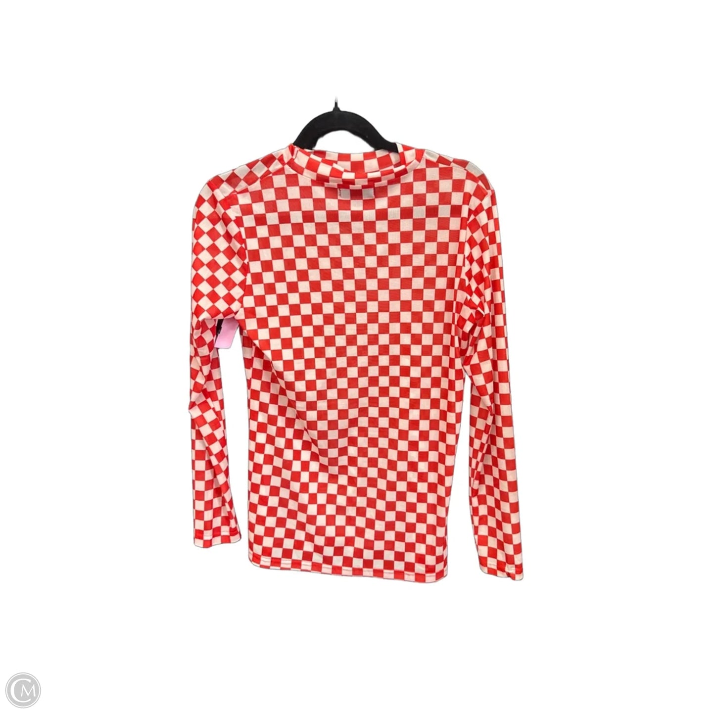 Top Long Sleeve By Clothes Mentor In Red & White, Size: S