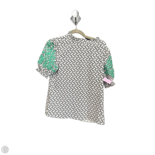 Top Short Sleeve By Clothes Mentor In Black & White, Size: S