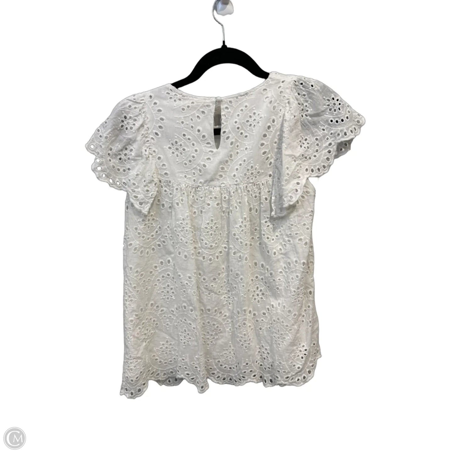 Top Short Sleeve By Vanilla Bay In White, Size: S