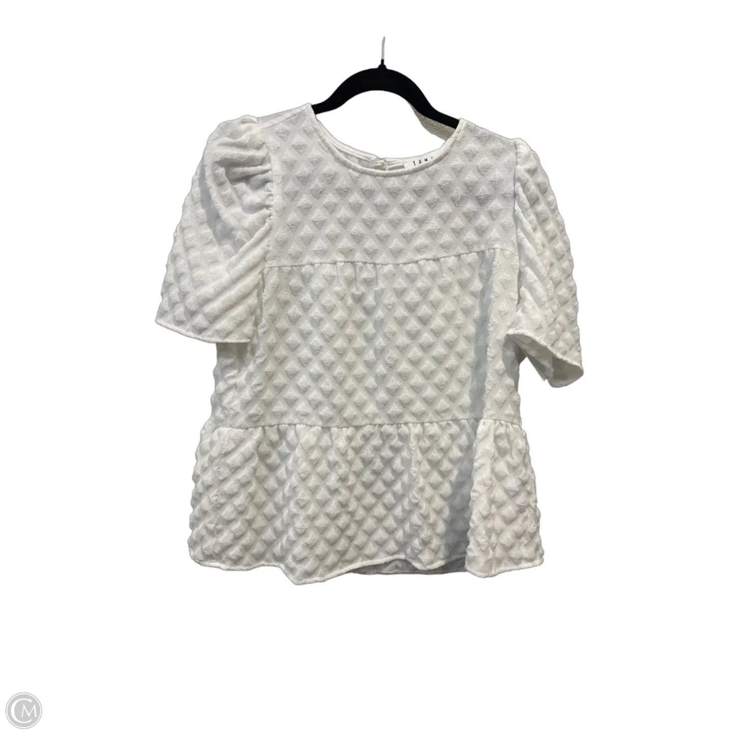 Top Short Sleeve By Thml In White, Size: S