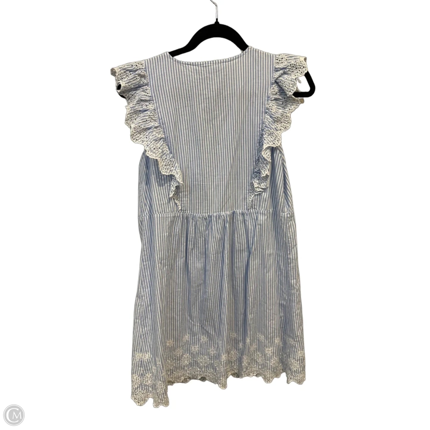 Dress Casual Short By Loft In Blue & White, Size: Xs