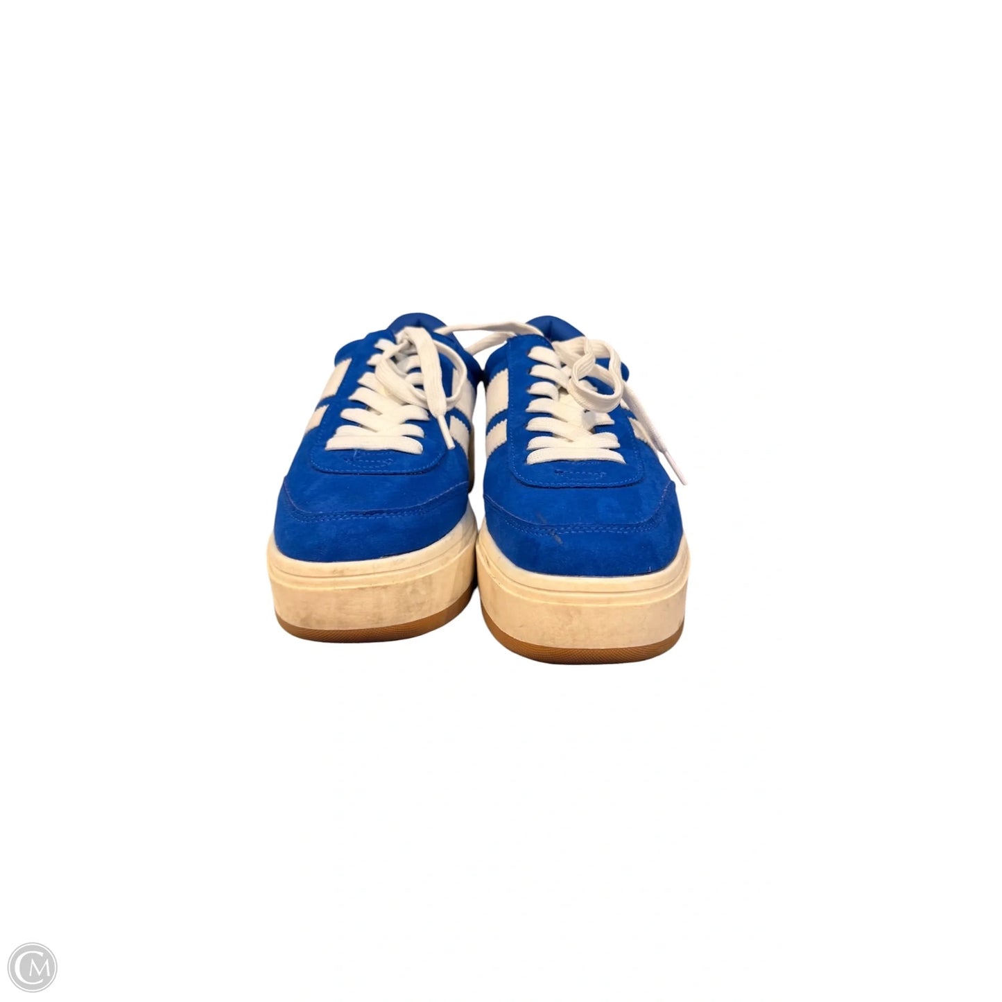 Shoes Sneakers By Madden Girl In Blue & White, Size: 8.5