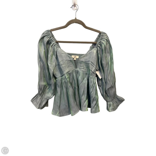 Top 3/4 Sleeve By Entro In Green, Size: S