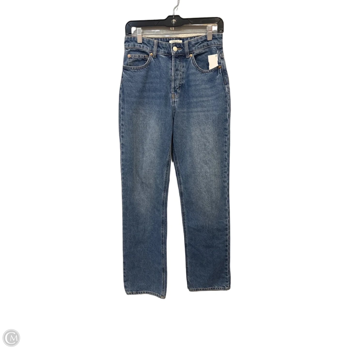 Jeans Wide Leg By H&m In Blue Denim, Size: 4