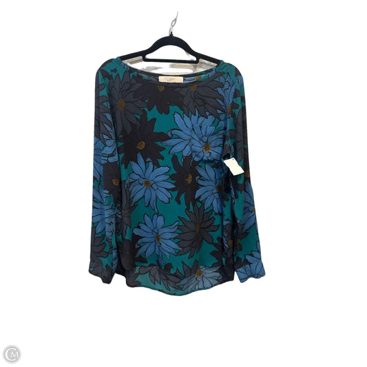 Top Long Sleeve By Loft In Floral Print, Size: S