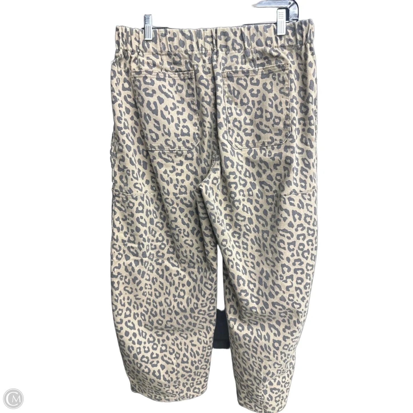 Jeans Wide Leg By Shein In Leopard Print, Size: 14