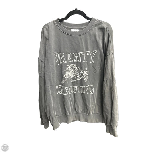 Sweatshirt Collar By Z Supply In Grey, Size: L