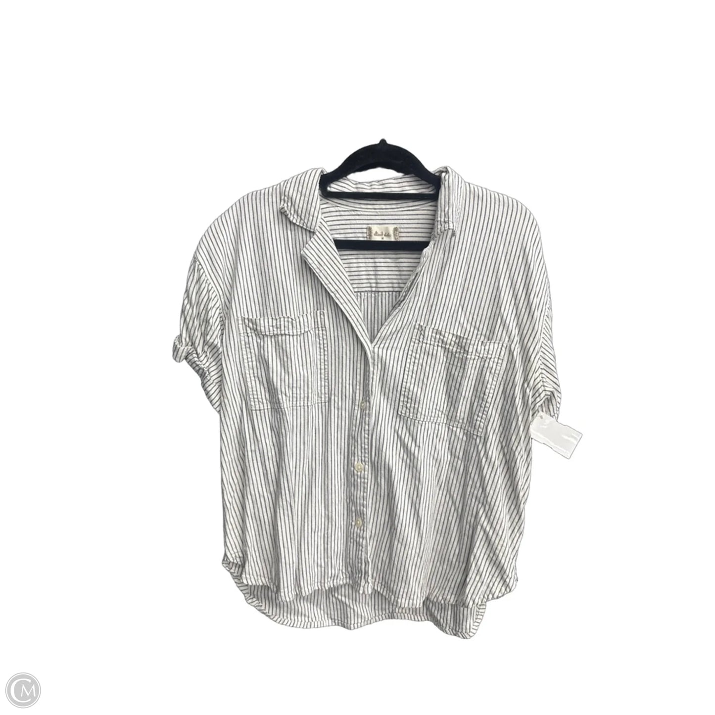 Top Short Sleeve By Altard State In Striped Pattern, Size: M