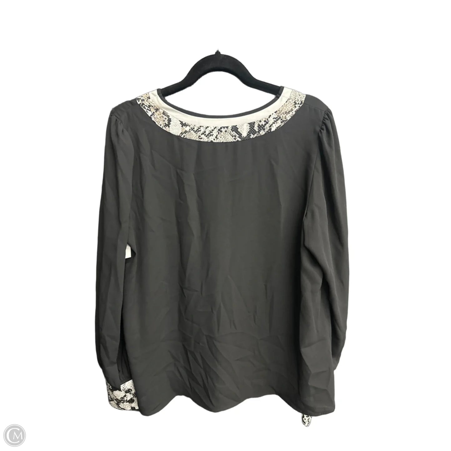 Top Long Sleeve By Express In Black, Size: L