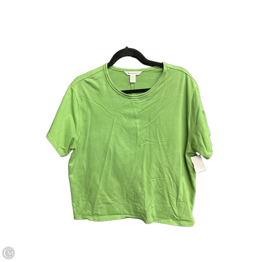Top Short Sleeve By Athleta In Green, Size: Xl