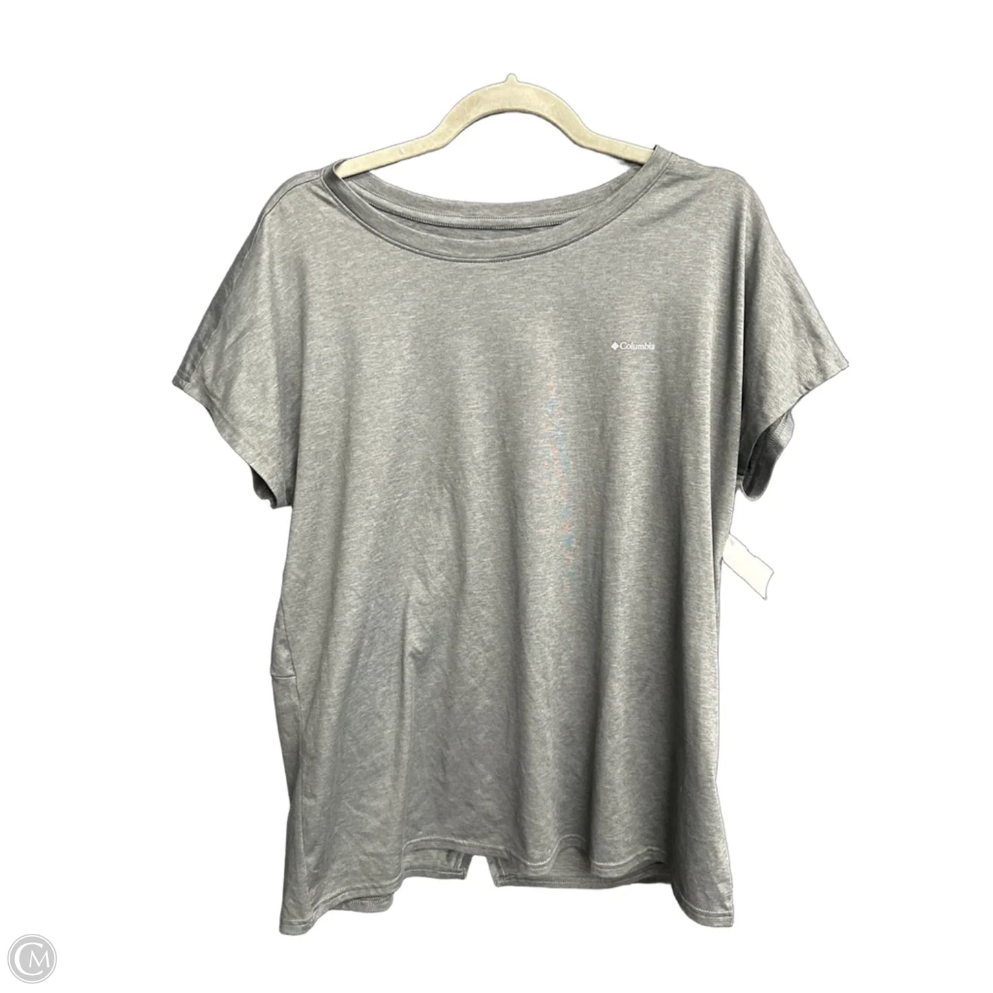 Athletic Top Short Sleeve By Columbia In Green, Size: Xl