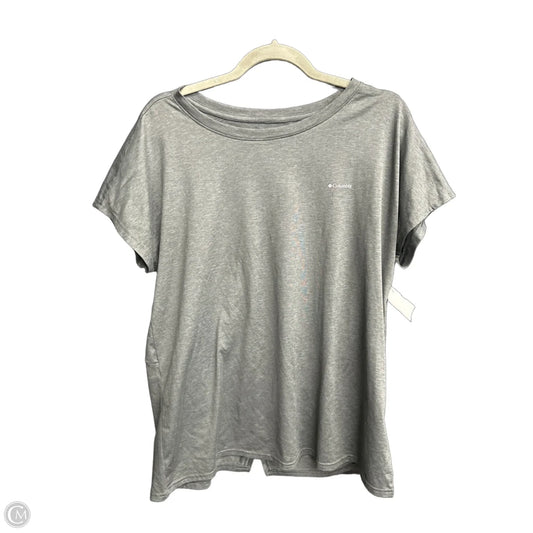 Athletic Top Short Sleeve By Columbia In Green, Size: Xl