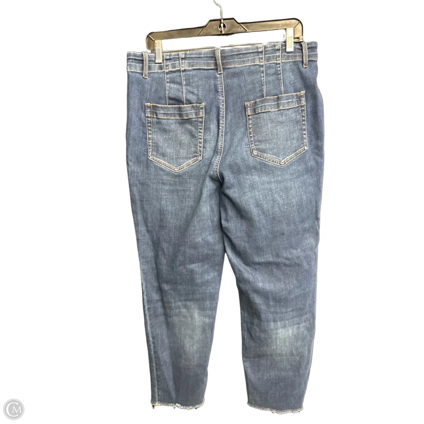 Jeans Cropped By J. Jill In Blue Denim, Size: 14