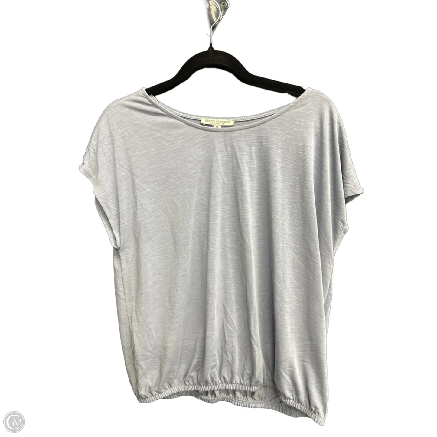 Top Short Sleeve By Green Envelope In Grey, Size: Xl