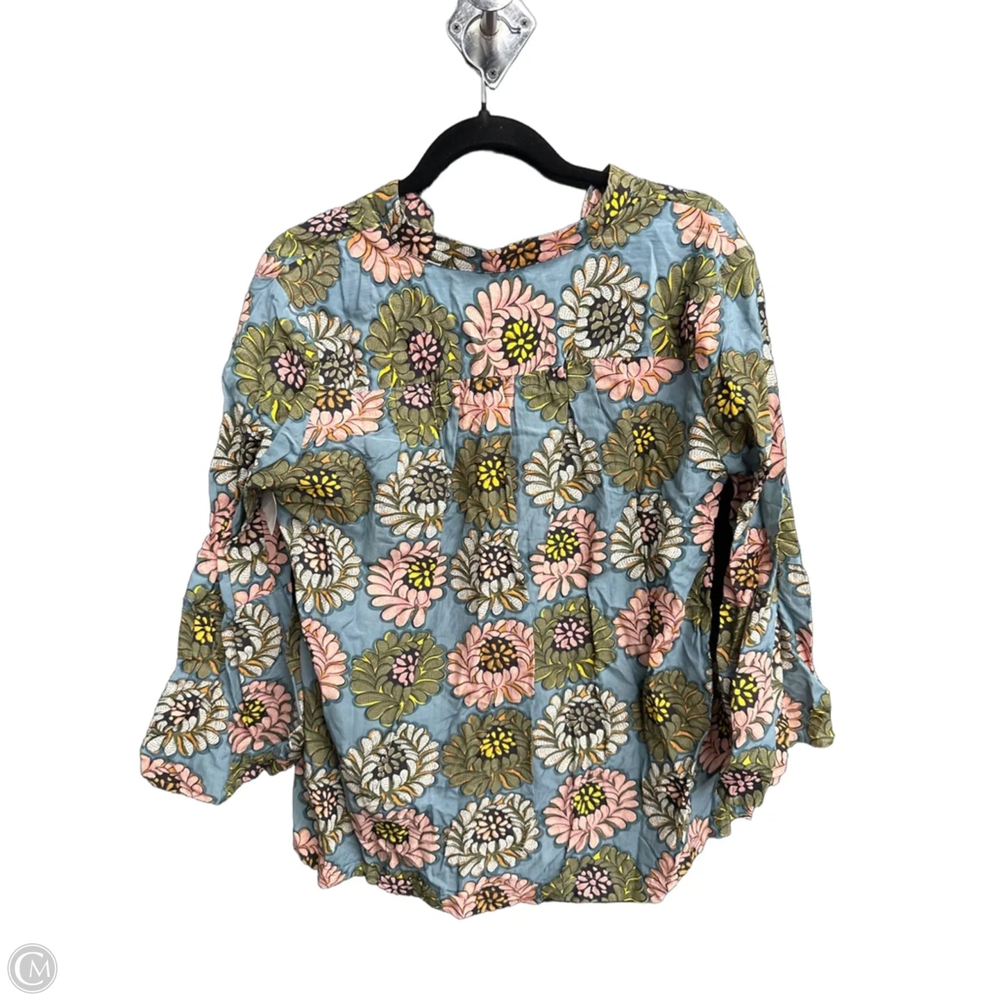 Top Long Sleeve By Loft In Floral Print, Size: M