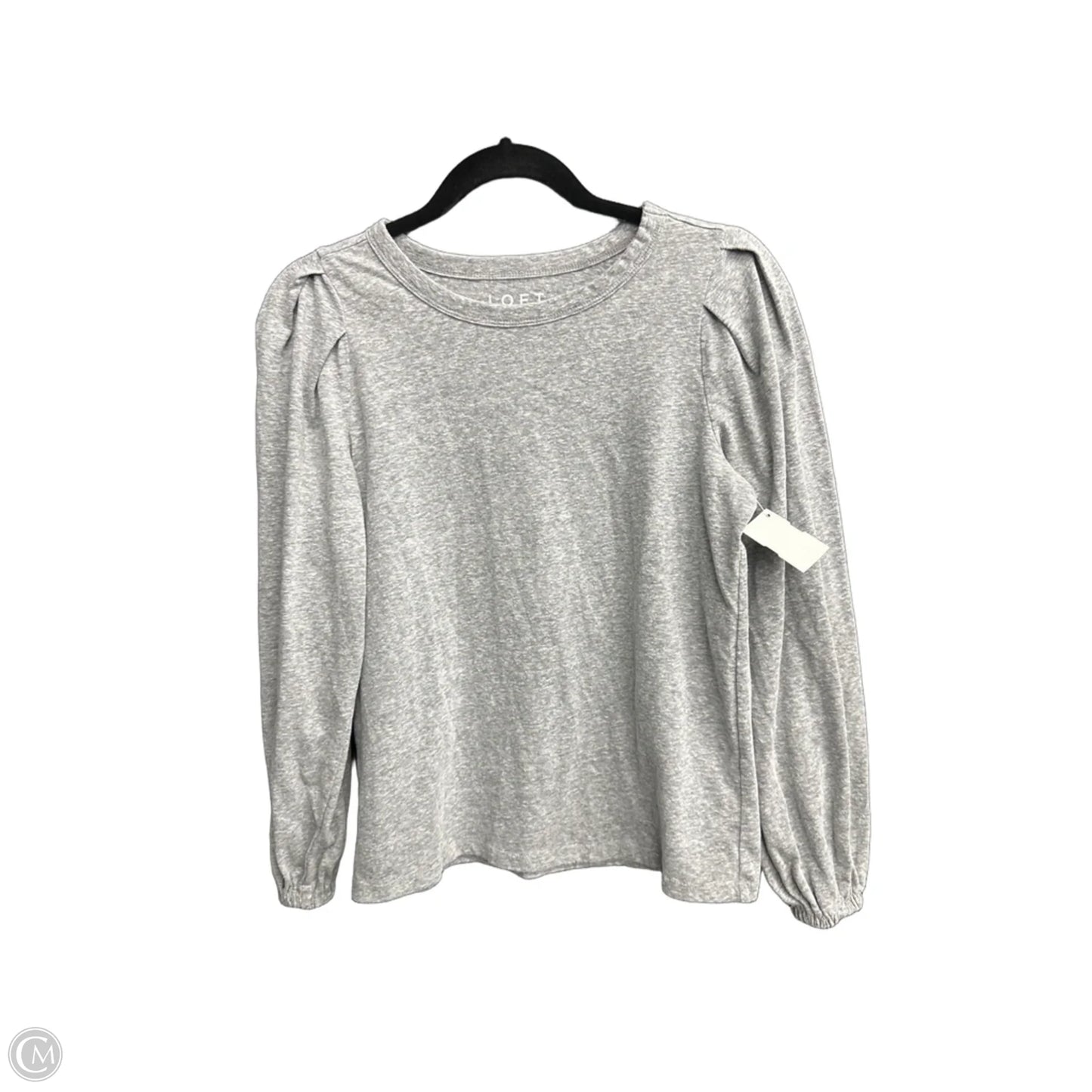 Top Long Sleeve By Loft In Grey, Size: Xs