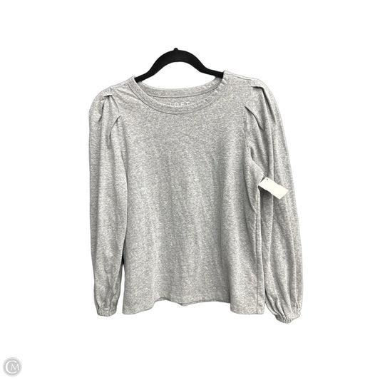 Top Long Sleeve By Loft In Grey, Size: Xs