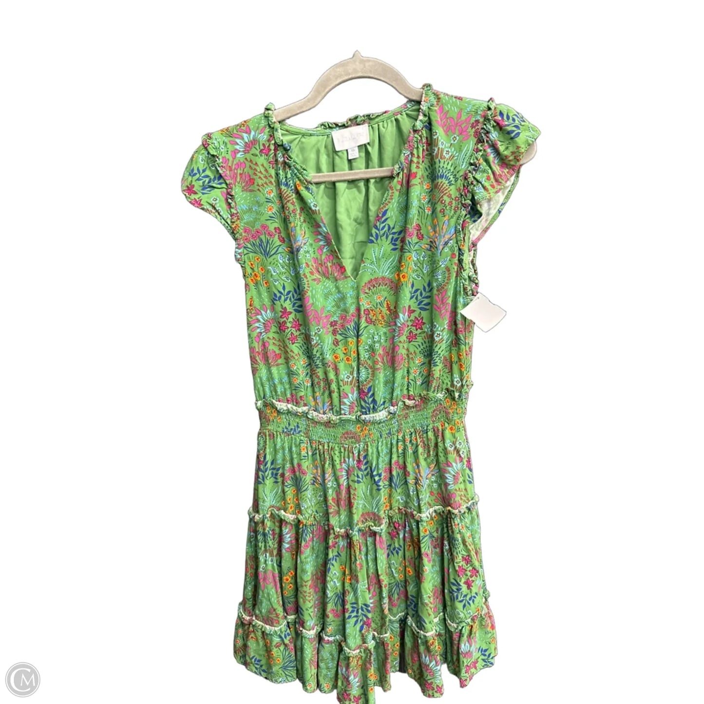 Dress Casual Short By Sugar Lips In Green, Size: Xs