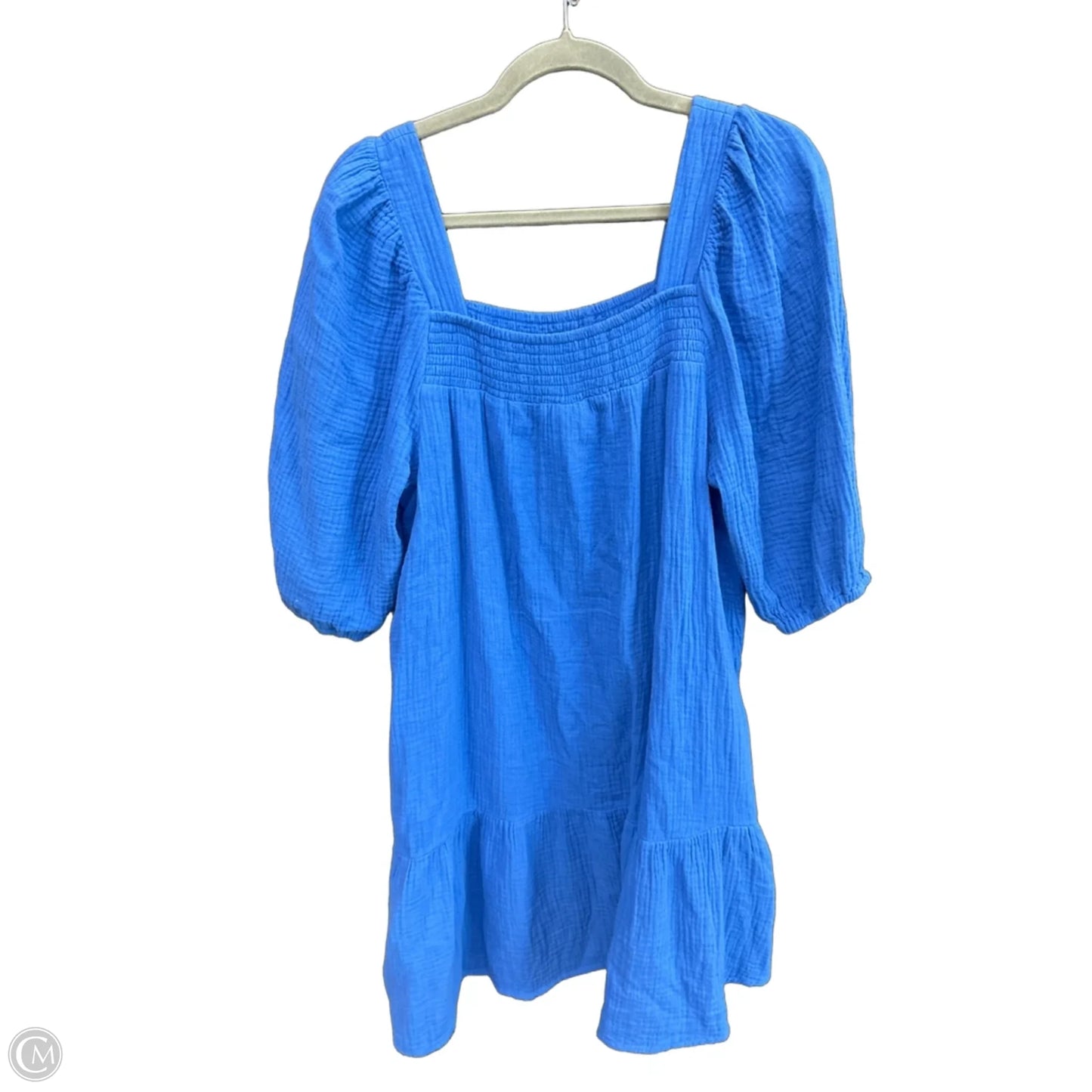 Dress Casual Short By Scoop In Blue, Size: M
