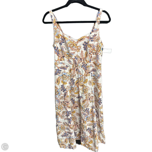 Dress Casual Midi By Old Navy In Floral Print, Size: M