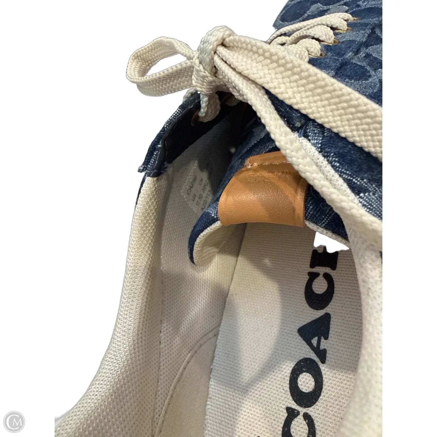 Shoes Designer By Coach In Blue Denim, Size: 11.5