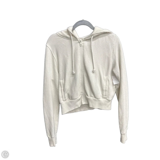 Sweatshirt Hoodie By American Eagle In Cream, Size: L