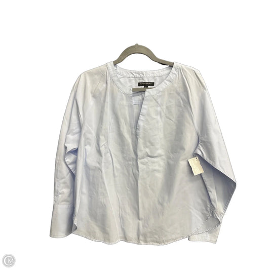 Top Long Sleeve By Banana Republic In Blue, Size: L
