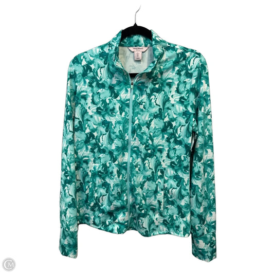 Athletic Top Long Sleeve Collar By Tommy Bahama In Green, Size: L