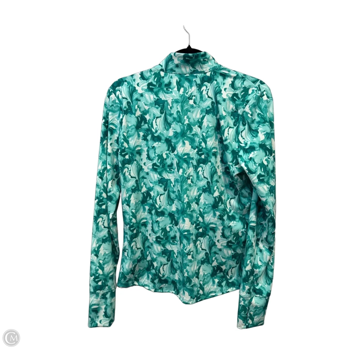 Athletic Top Long Sleeve Collar By Tommy Bahama In Green, Size: L