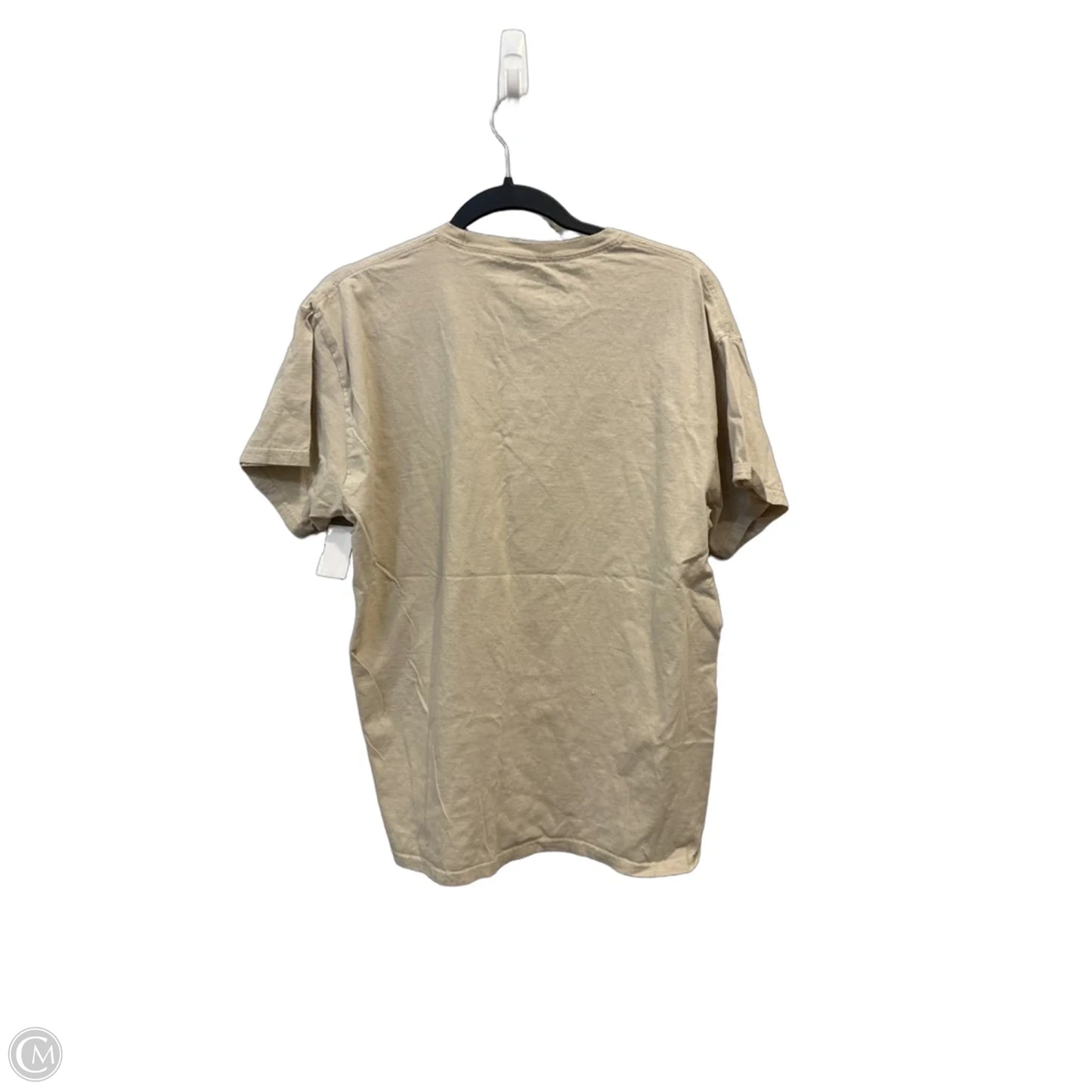 Top Short Sleeve By Clothes Mentor In Cream, Size: L