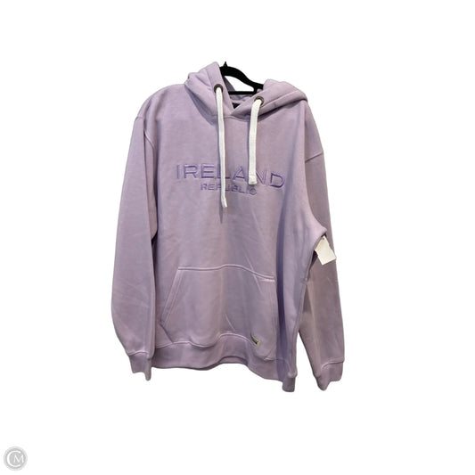 Sweatshirt Hoodie By Clothes Mentor In Purple, Size: L