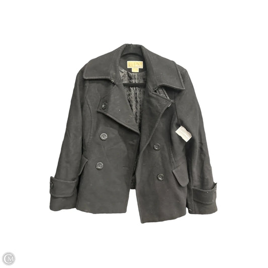 Coat Trench Coat By Michael By Michael Kors In Black, Size: M