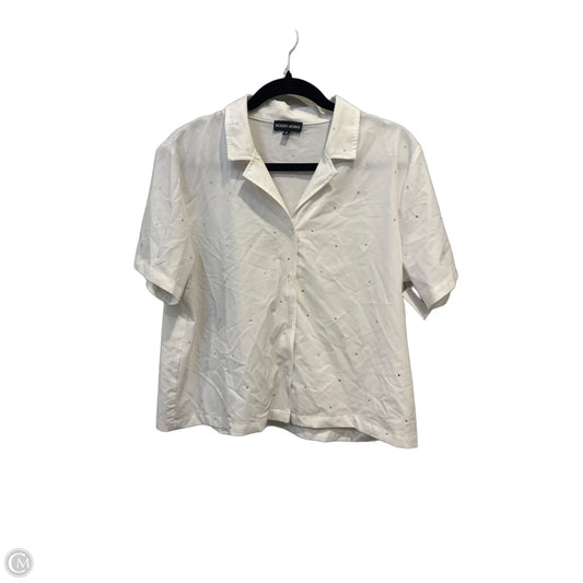 Top Short Sleeve By Modern Works In White, Size: L
