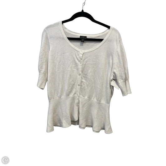 Cardigan By Worthington In White, Size: Xl