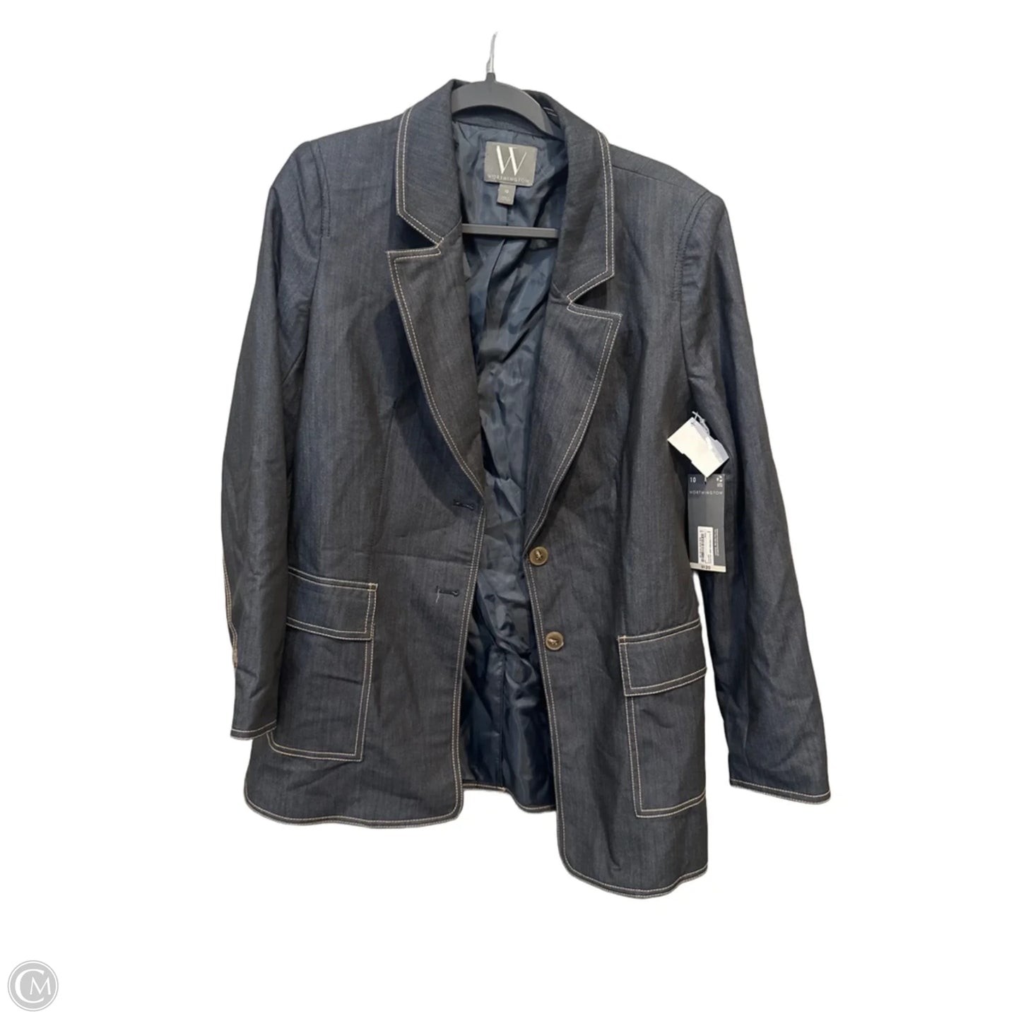 Blazer By Worthington In Navy, Size: M